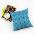 Blue Kantha Cushion Cover