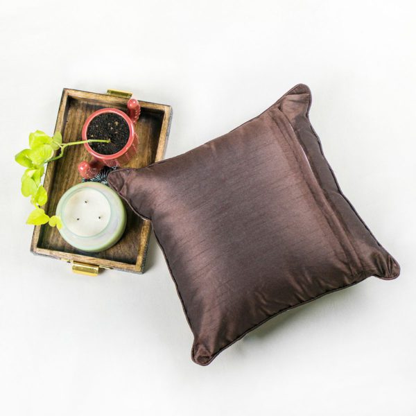 Brown Printed Cushion Cover