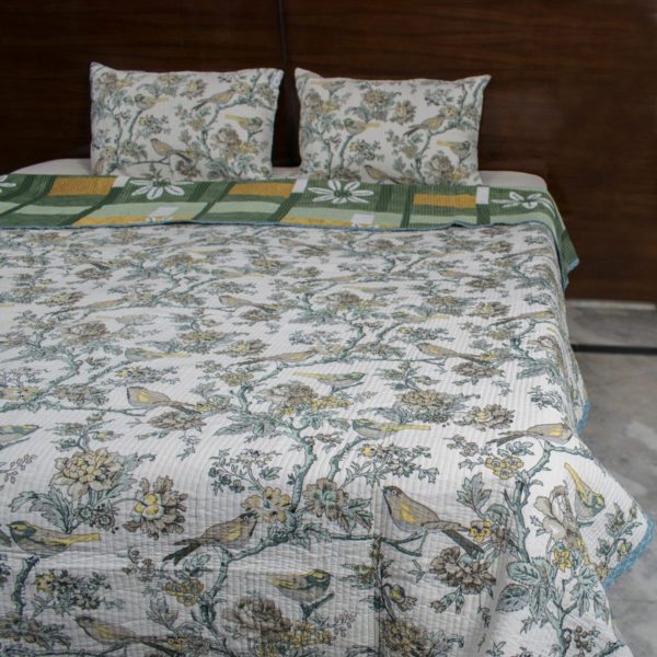 Jaipuri Reversible Bedcover