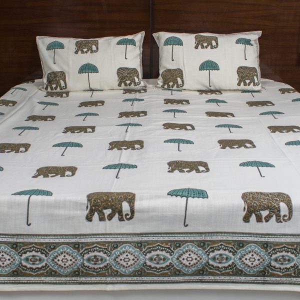 Royal Affair Jaipuri Hand Blocked Print Bedsheet