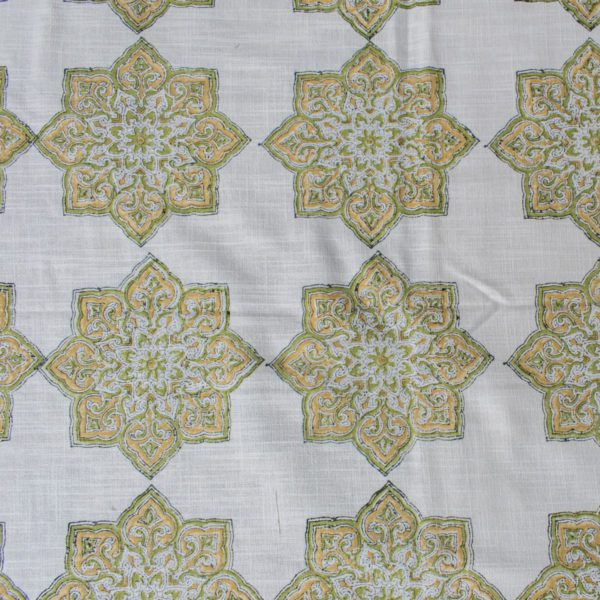 Pink and Green Jaipuri Hand Blocked Bedsheet