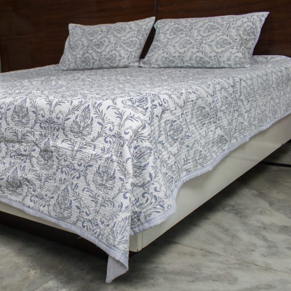 A Blue Evening Jaipur Reversible Bedcover