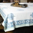 Blue Heaven Canvas 6 Seater Table Cloth