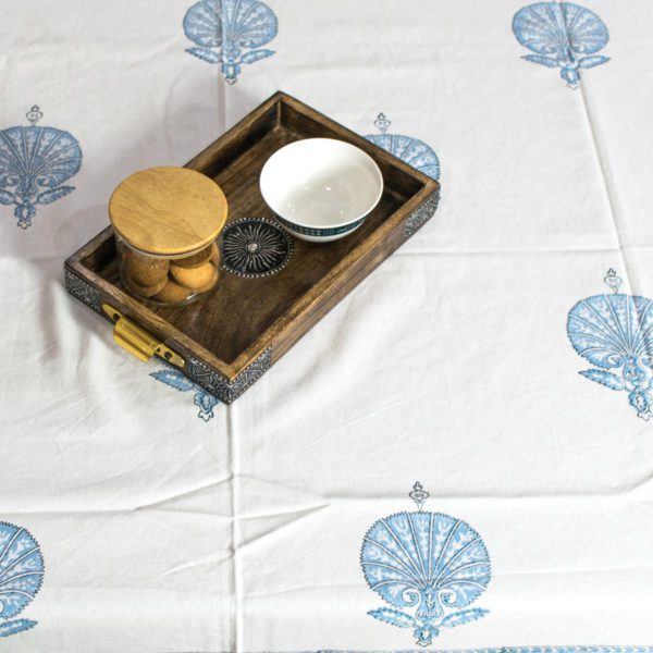 Blue Heaven Canvas 6 Seater Table Cloth