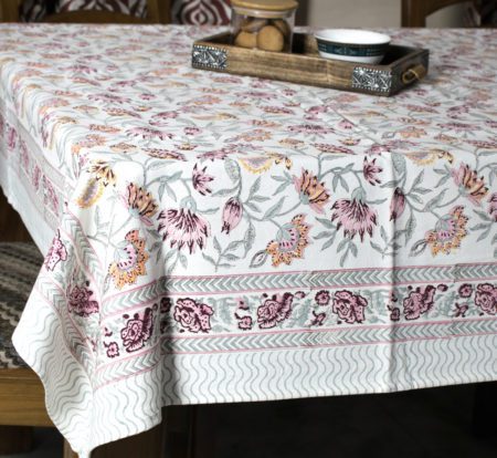 Indian Bageecha Canvas 6 Seater Table Cloth